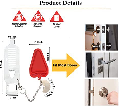TravelEase Anti-Theft Door Lock — Secure Any Room Instantly