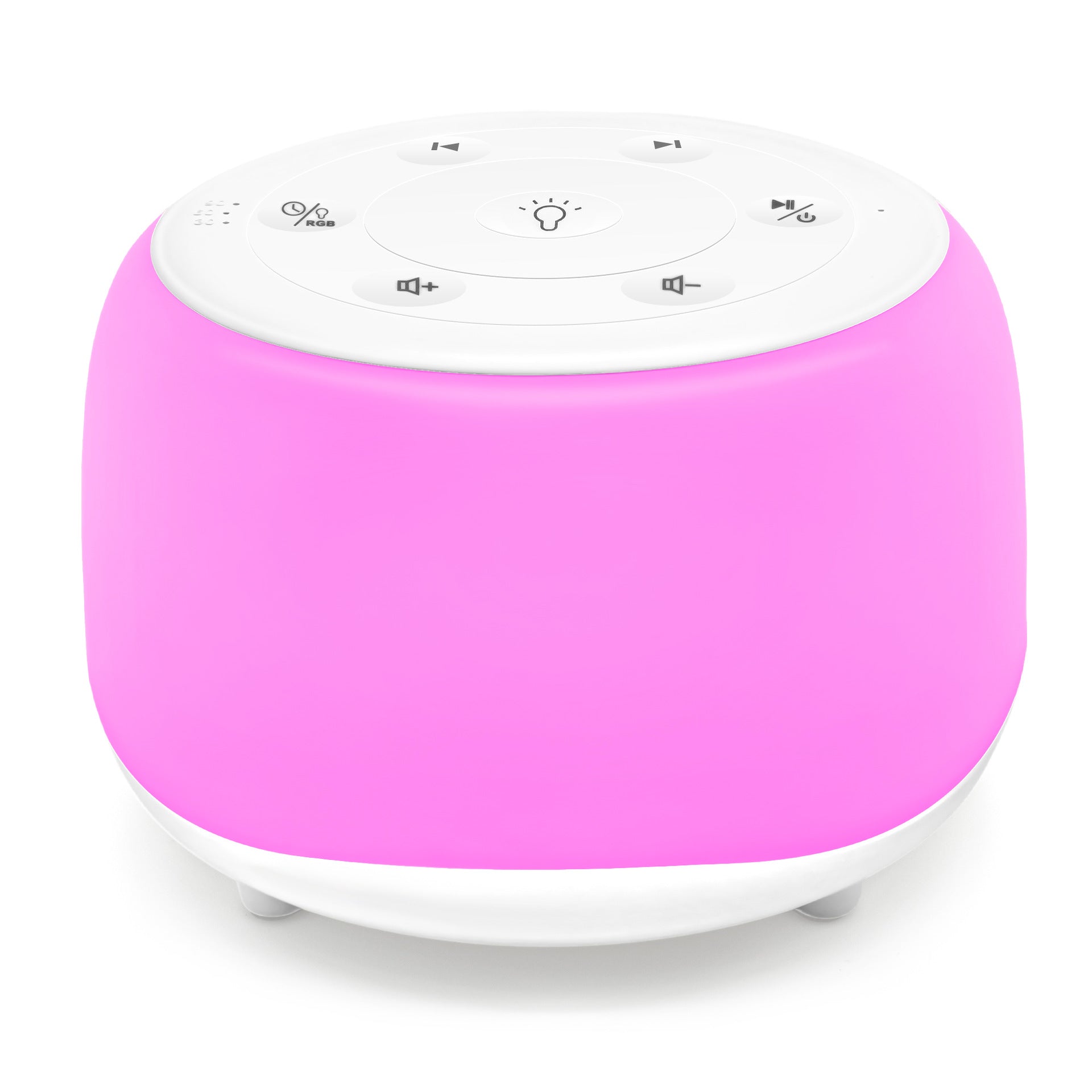 Portable Sound Machine with White Noise, Night Light, and Speaker for Baby's Soothing Sleep.