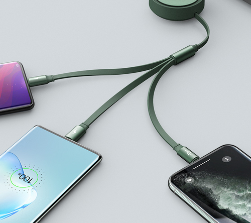3-in-1 Charging Cable Charge multiple devices with one cable.