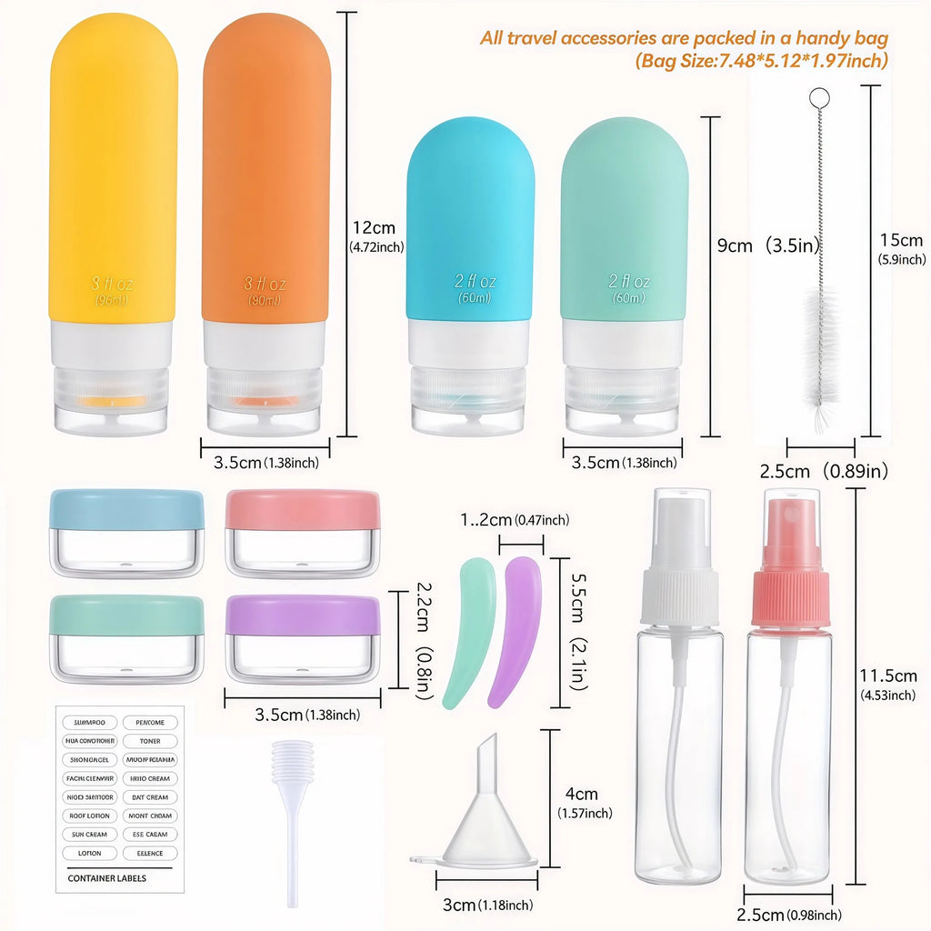 TravelEase™ Leakproof Travel Bottle Set