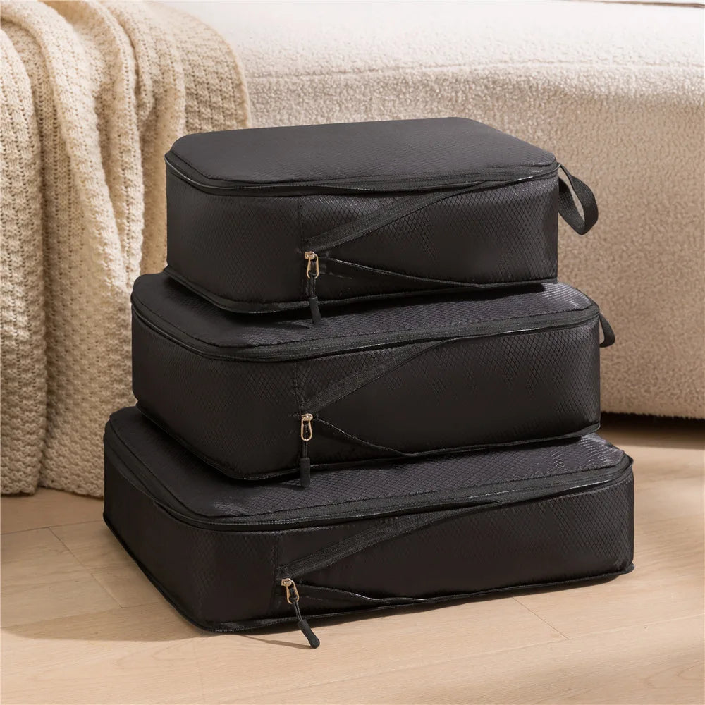 TravelEase™ Compression Packing Cubes (3-Piece Set)