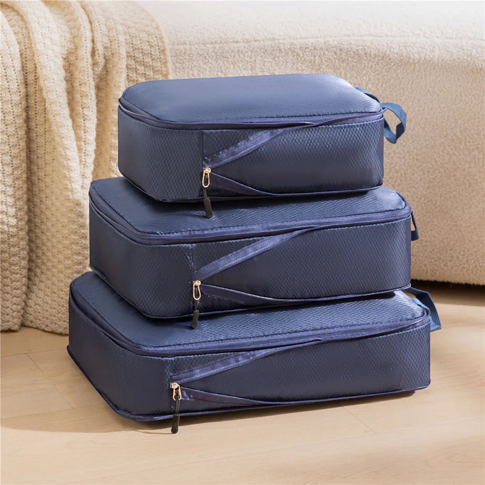 TravelEase™ Compression Packing Cubes (3-Piece Set)